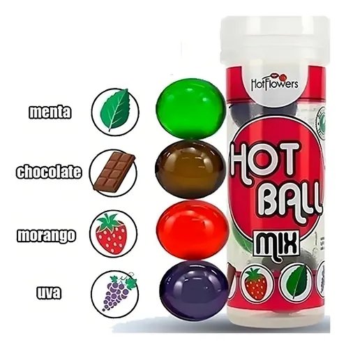 Hot Ball Beija Mix Com 4 Unid.