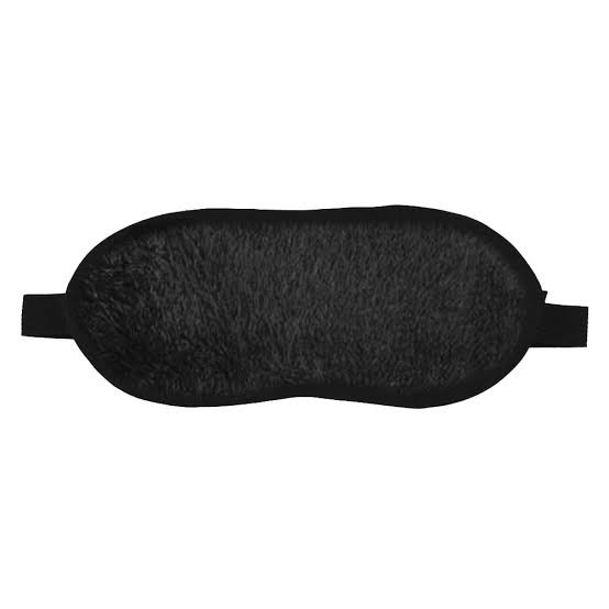 Tapa Olhos em Pelúcia Preto